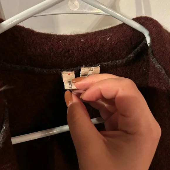 Women's Moth Gray Wool Vest - Picture 2 of 3